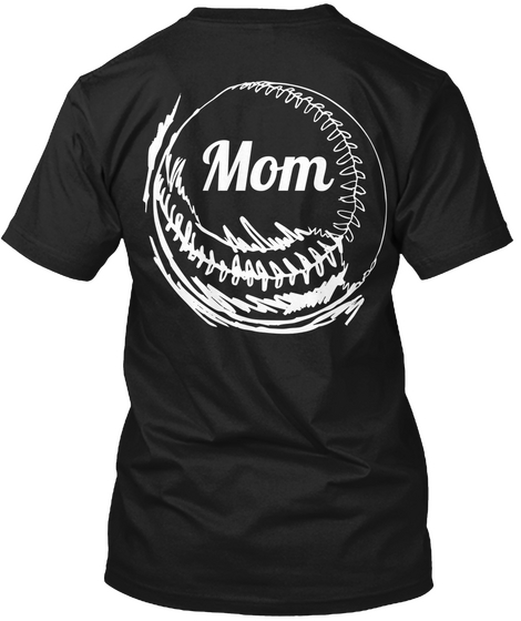 Mom Black T-Shirt Back