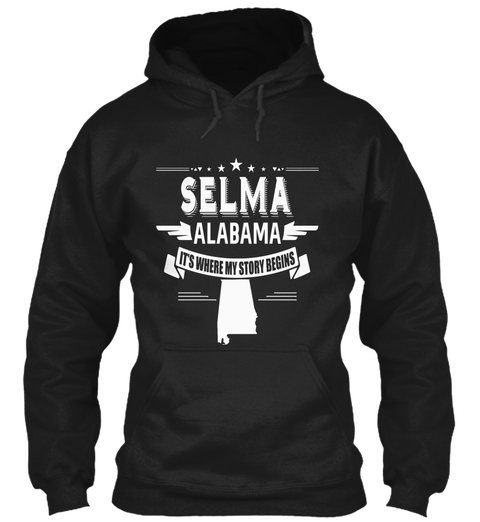 Selma Alabama Black Camiseta Front