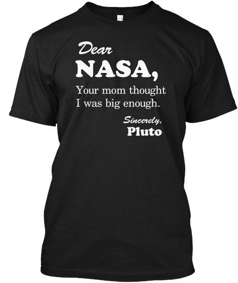 Dear Pluto.... Black Maglietta Front