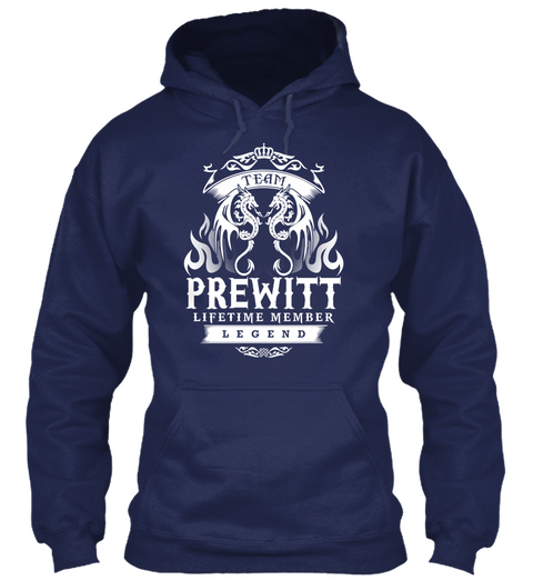 Team Prewitt Lifetime Member Legend Navy Camiseta Front