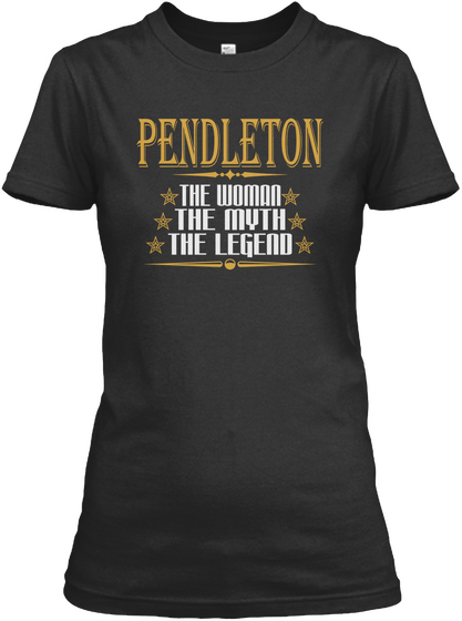 Pendleton The Woman The Myrh The Legend Black Camiseta Front