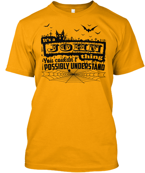 John Thing You Couldn't Possibly Understand Gold Kaos Front