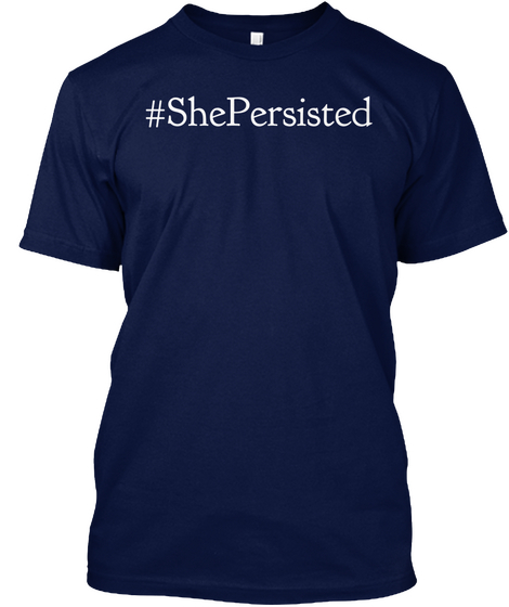 #She Persisted Navy Maglietta Front