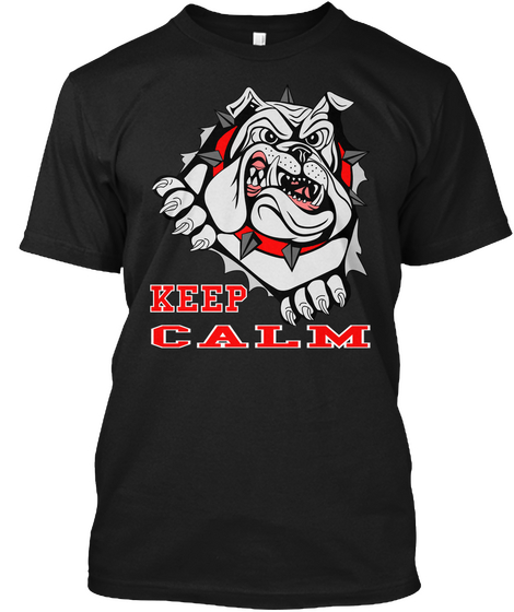Keep Calm Black T-Shirt Front