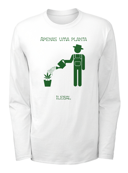 Apenas Uma Planta Ilegal White T-Shirt Front