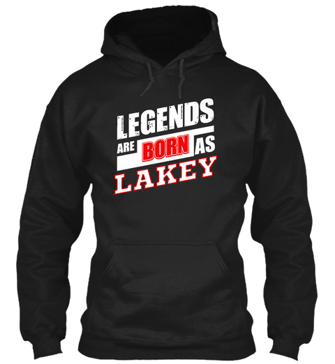 Lakey Family Name Shirt Black Camiseta Front