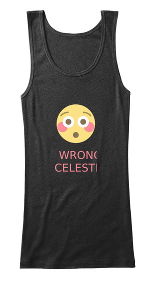 Wrong Celeste Black T-Shirt Front