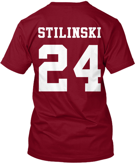 Stilinski 24 Cranberry T-Shirt Back