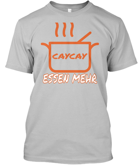 Caycay Essen Mehr Sport Grey T-Shirt Front