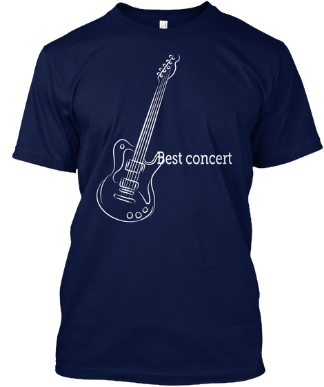 Best Concert  Navy Camiseta Front