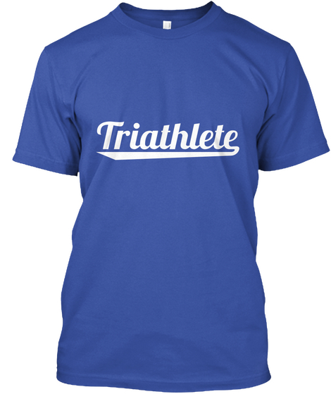 Triathlete Royal T-Shirt Front