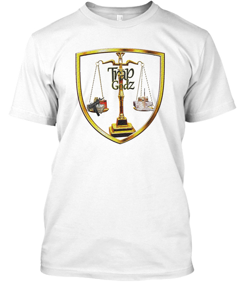 Trap Godz White T-Shirt Front
