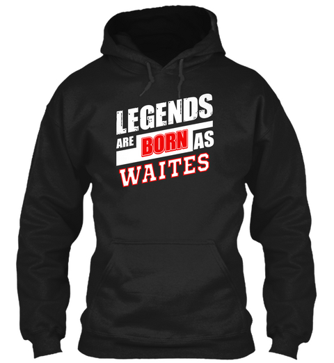 Waites Family Name Shirt Black T-Shirt Front