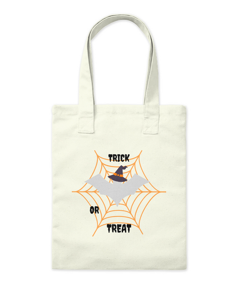 Halloween Bat   Trick Or Treat   Charity Natural T-Shirt Front