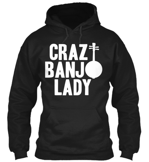 Craz Banj Lady Black T-Shirt Front