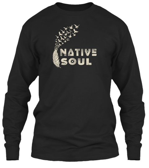 Native Soul Black T-Shirt Front
