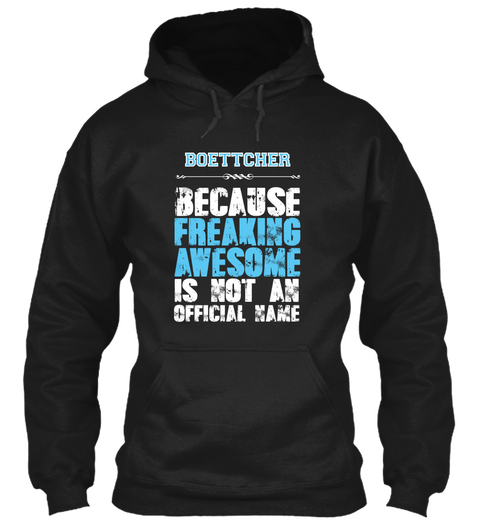 Boettcher Is Awesome T Shirt Black Camiseta Front