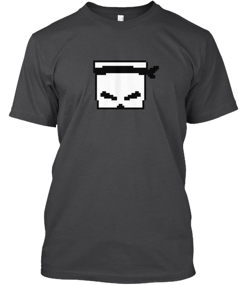 Pininja   Pixel Edition Dark Grey Heather áo T-Shirt Front