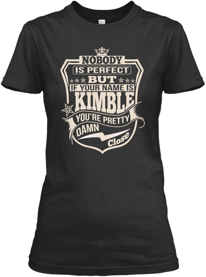 Nobody Perfect Kimble Thing Shirts Black áo T-Shirt Front