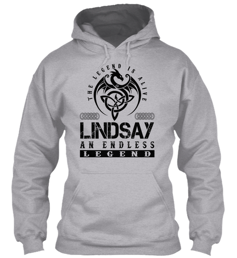 Lindsay   Legends Alive Sport Grey T-Shirt Front