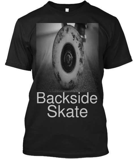 Backside  Skate Black T-Shirt Front