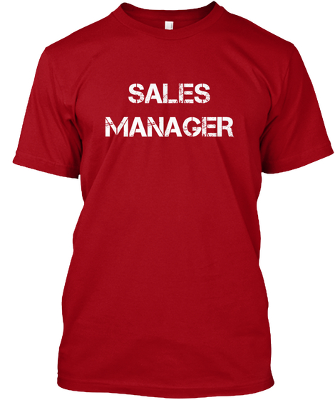 Sales Manager Deep Red áo T-Shirt Front