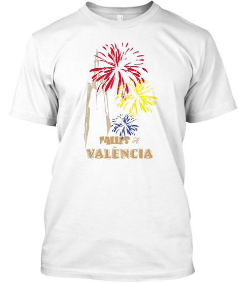 Falles A Valéncia White T-Shirt Front