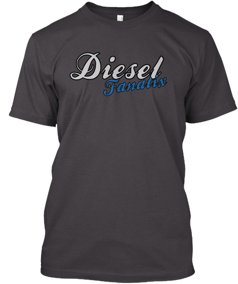 Diesel Fanatix Heathered Charcoal  T-Shirt Front