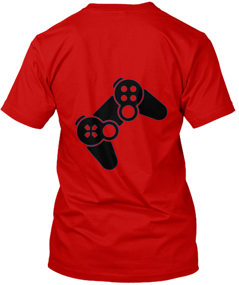 Buy My Merch Please Classic Red T-Shirt Back