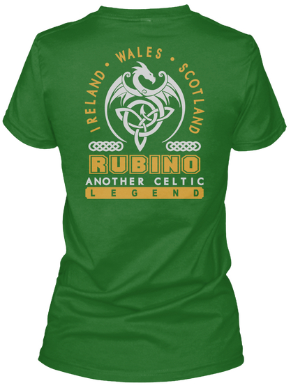 Rubino Another Celtic Thing Shirts Irish Green T-Shirt Back