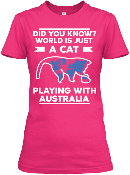 World Is Just A Cat Heliconia T-Shirt Front