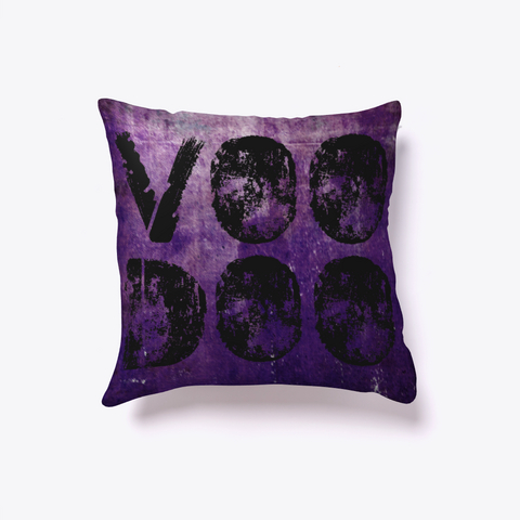 Voo Doo Halloween Acid Purple White T-Shirt Front