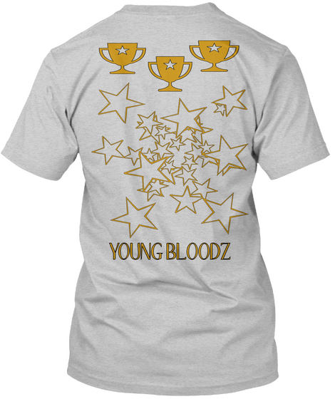 Young Bloodz Light Steel áo T-Shirt Back