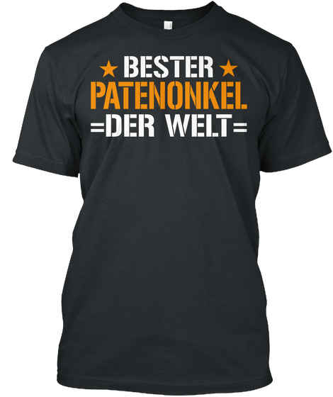 Bester Patenonkel Der Welt Black Kaos Front