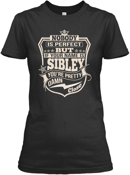 Nobody Perfect Sibley Thing Shirts Black Camiseta Front