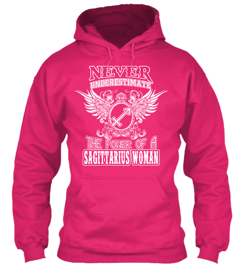 Never Underestimate The Power Of A Sagittarius Women Heliconia áo T-Shirt Front