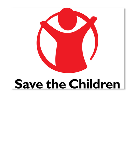 Save The Children White T-Shirt Front
