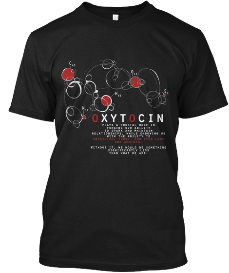 Oxytocin Plays A Black Camiseta Front