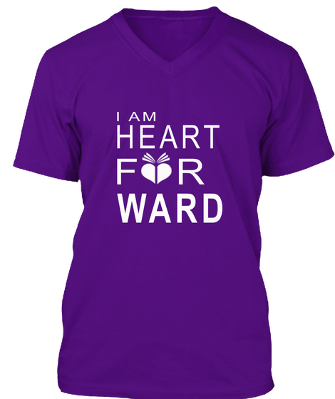 I Am Heart For Ward Team Purple Maglietta Front