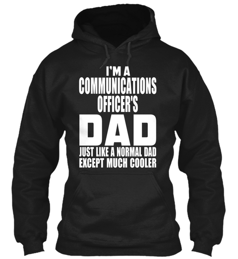 Communications Officer's Black T-Shirt Front