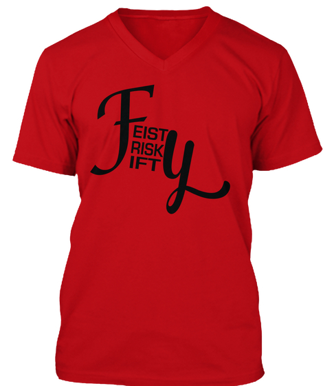 Feisty Frisky Fifty Red T-Shirt Front