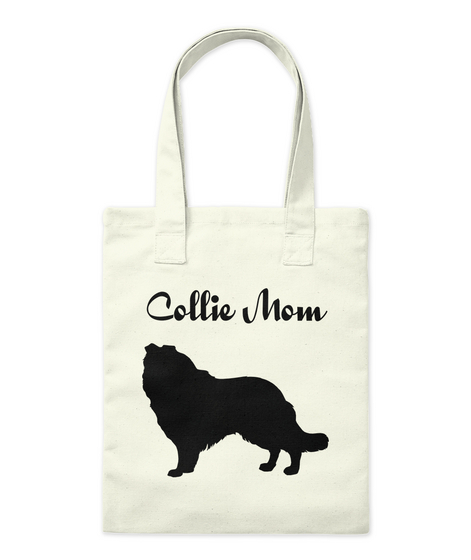 Collie Mom Natural Maglietta Front