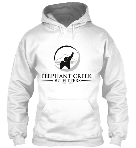 Elephant Creek Outfitters White áo T-Shirt Front