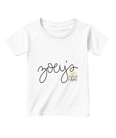 Zoey's Fight    Toddler White  T-Shirt Front