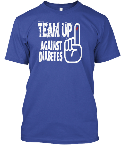 Team Up Against
 Diabetes Deep Royal Kaos Front