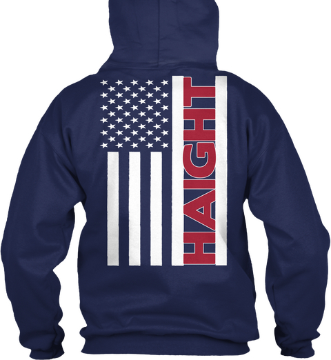 Haight Navy T-Shirt Back