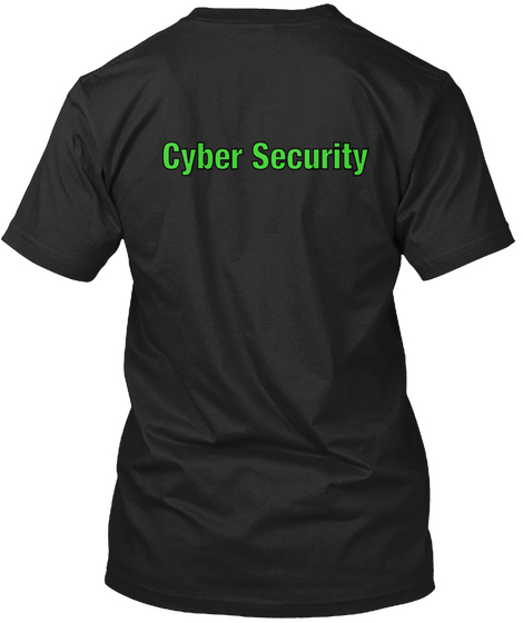 Cyber Security Black Kaos Back