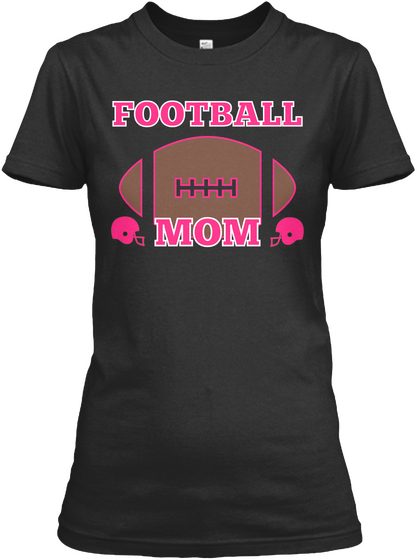 Football Mom Black Kaos Front