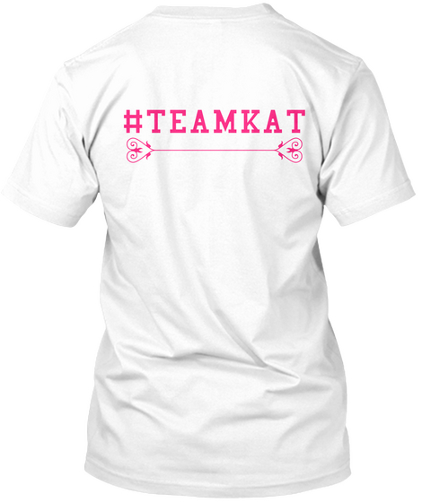 #Teamkat White Camiseta Back