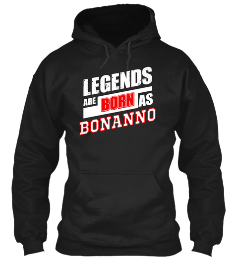 Bonanno Family Name Shirt Black Camiseta Front